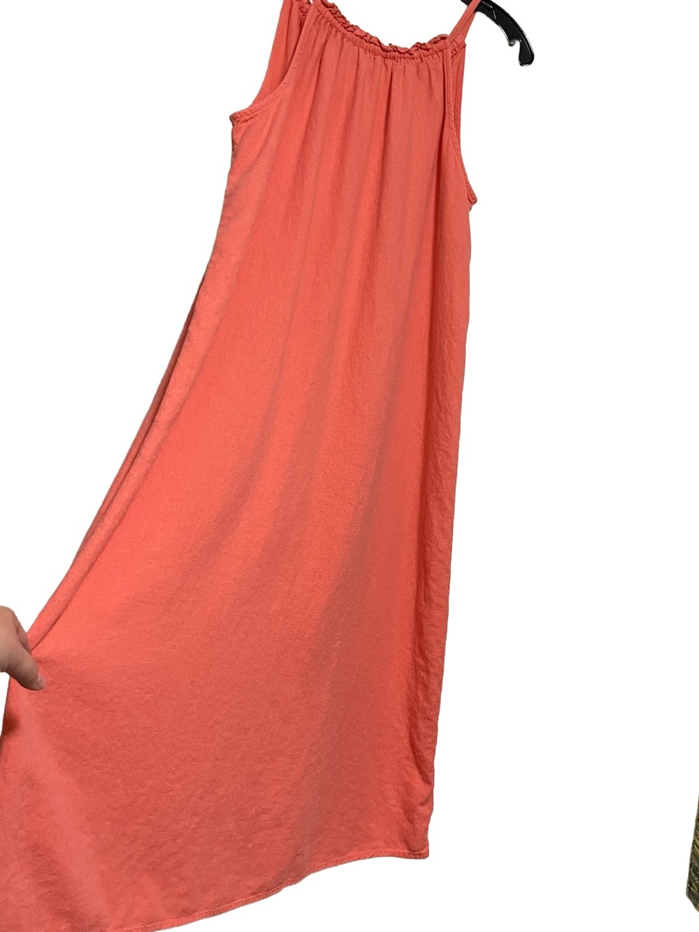 GAP Linen Blend Coral Maxi Dress